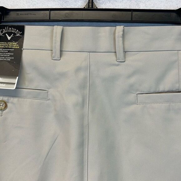 NWT CALLAWAY Shorts Men's Size 36 Beige High-Rise Golf Performance Classic Fit - Picture 9 of 12